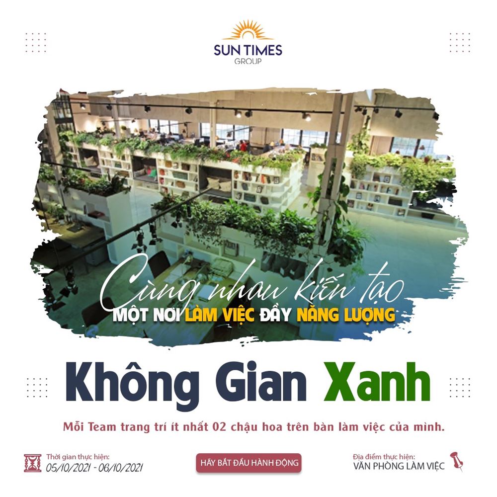 Sun Times Group - Cùng kiến tạo không gian xanh cho môi trường làm việc đầy năng động